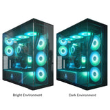 Caja Pc Arctic Xtender Vg  (Negro, Tempered Glass X 2, Klar-Glas) Acpcc00024a