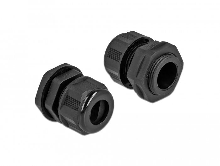 Delock Cableverschraubung Pg16 Für Flachcable Schwarz 2 Stück