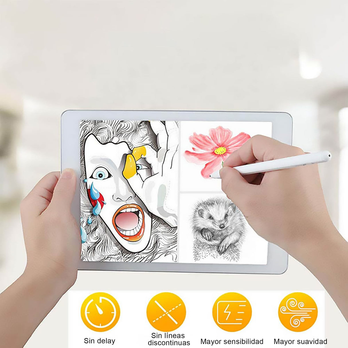 Lapiz Digital Leotec Lestp01w Stylus Epen Android Ios Windows Blanco