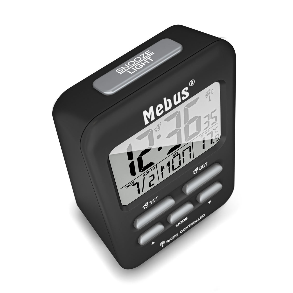 EAN 4007218257994 - Mebus 25799 despertador Reloj despertador digital Negro imagen 2