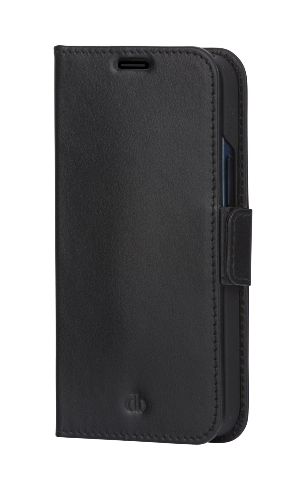 Dbramante1928 Copenhagen Slim Funda Con Tapa Para Teléfono Móvil Cuero De Grano Entero Negro Para Apple Iphone 13