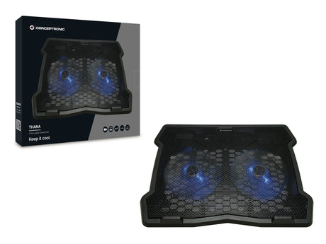 EAN 4015867224915 - Conceptronic THANA06B almohadilla fría 39,6 cm (15.6") Negro imagen 3