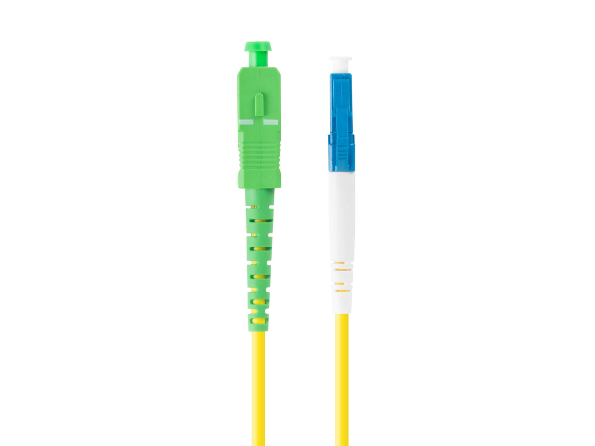Cable Fibra Óptica 5m Lanberg Mono Lc/Upc-Sc/Apc Simplex G657a1 Lszh Amarillo