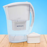 Orbegozo Jr 3025 Jarra Purificadora De Agua - Tres Cartuchos Filtrantes - Capacidad Total De 2.4 Litros - Indicador De