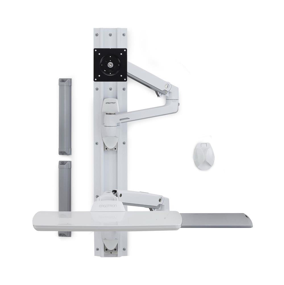 Ergotron Lx Wand Halterung System Weiss Tastatur- Und Monitorhalterung Bis 81,2cm 32 Zoll Belastbar 3,2-11,3kg. Vesa 75x75 100x100mm