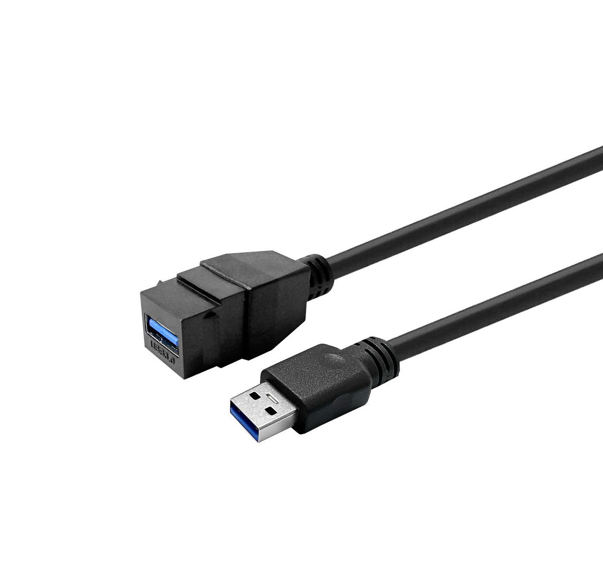 Keystone Black Usb3,0  A-Female To Usb3,0 A-Male