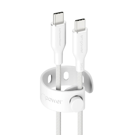 EAN 5715685027666 - PanzerGlass empower™ by ® Racing 240W USB-C to USB-C Cable | USB 2.0 | 1.2M | Silver White cable USB Blan imagen 1