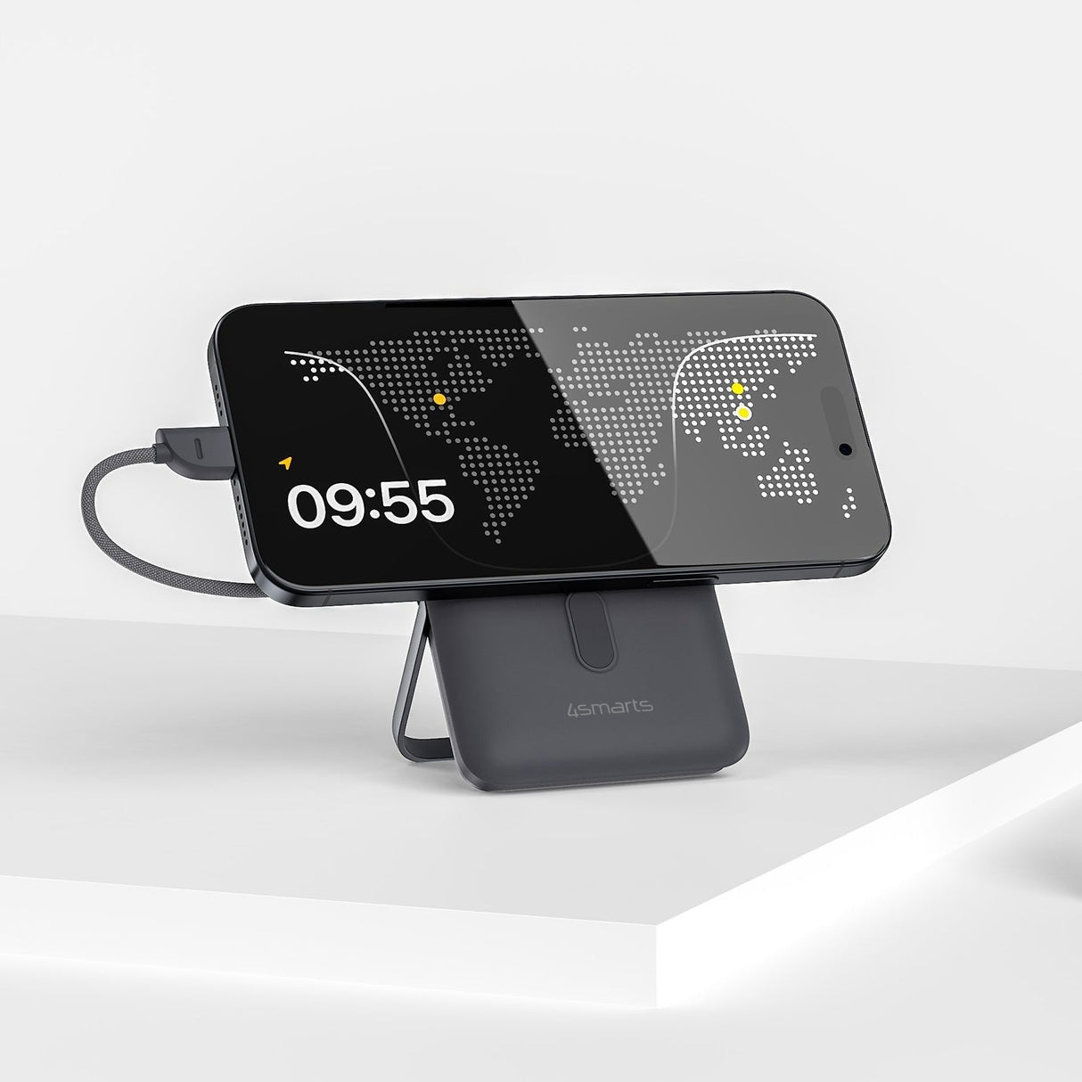 Cargador Inalámbrico 4smarts Enterprise Pocket 10000 Mah  Gris