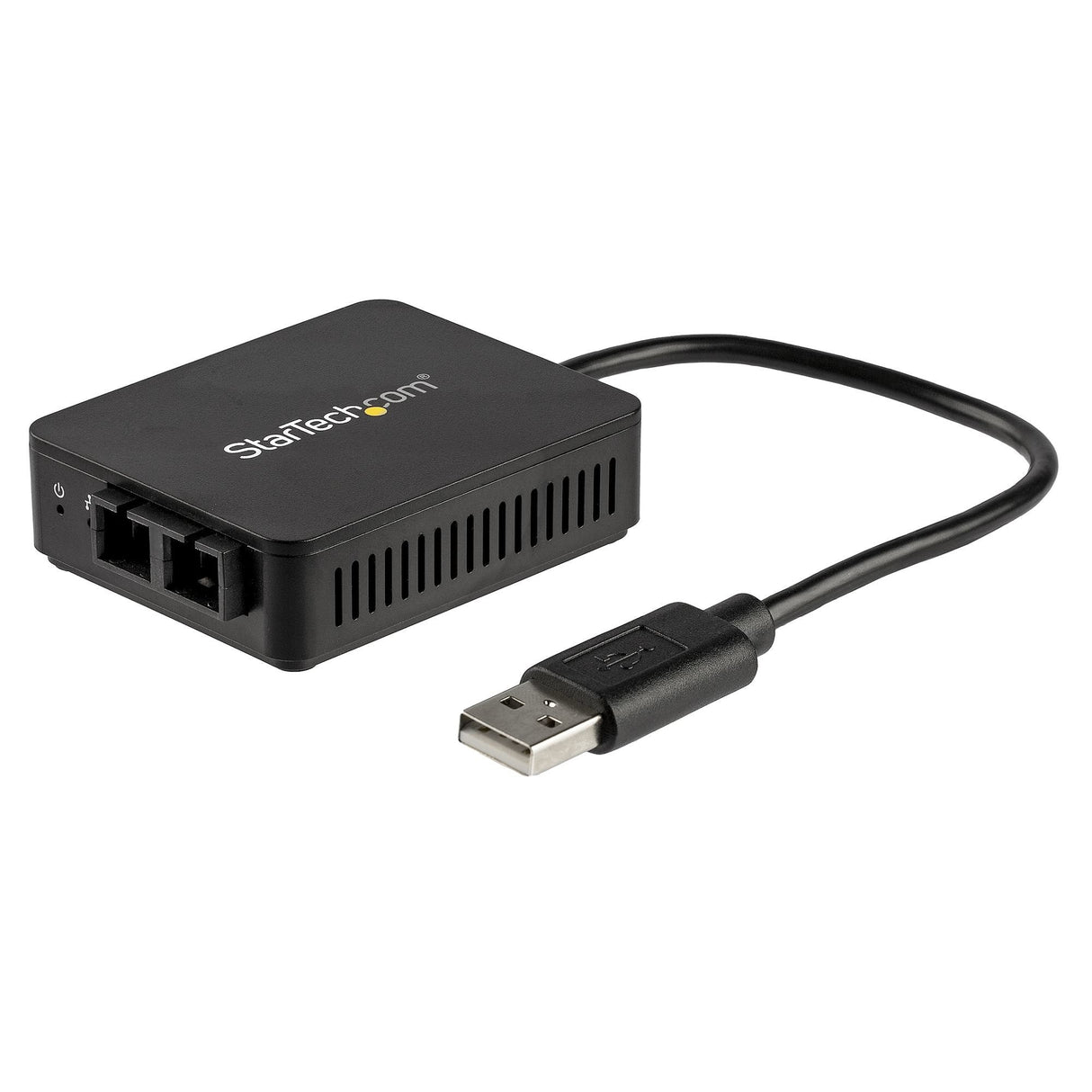 Startech.Com Adaptador Conversor Usb A Fibra Óptica - De 100mbps - Adaptador De Red Usb 2.0 A Fibra - 100basefx-Sc Hembra Dúplex Multimodo Compatible Con Fibra/Mmf - De 2km - Adaptador Compacto Lan De Usb A Fibra