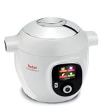 Tefal Cy851130 Olla Multi-Cocción 6 L Cromo, Blanco