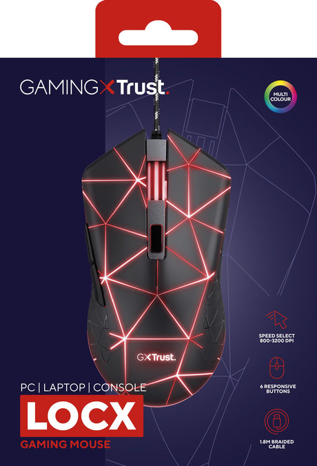 EAN 8713439229882 - Trust GXT 133 Locx ratón Juego mano derecha USB tipo A Óptico 4000 DPI imagen 6