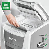EAN 4002432124084 - Leitz 80110000 triturador de papel Corte cruzado 55 dB 22 cm Gris, Blanco imagen 7