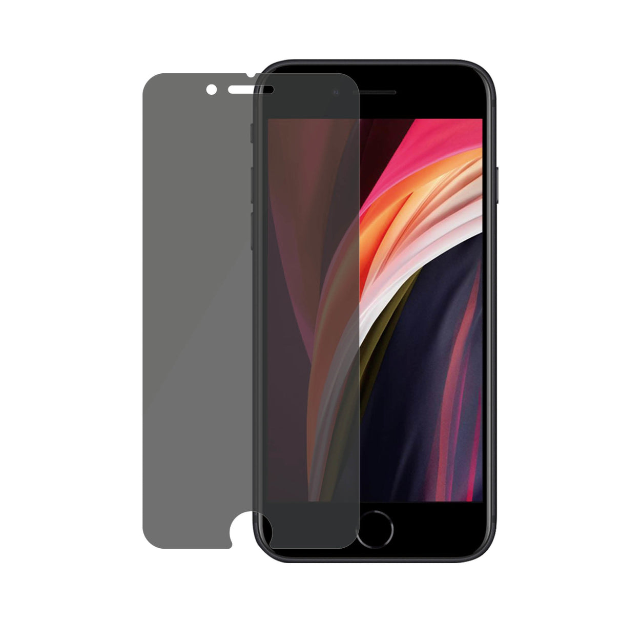 Protector De Pantalla Panzerglass P2684 Para Iphone 6/6s/7/8/Se (2020) Cristal Templado Bordes Redondeados Filtro Privacidad
