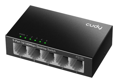 EAN 6971690793401 - Cudy FS105 switch No administrado Fast Ethernet (10/100) Negro imagen 2