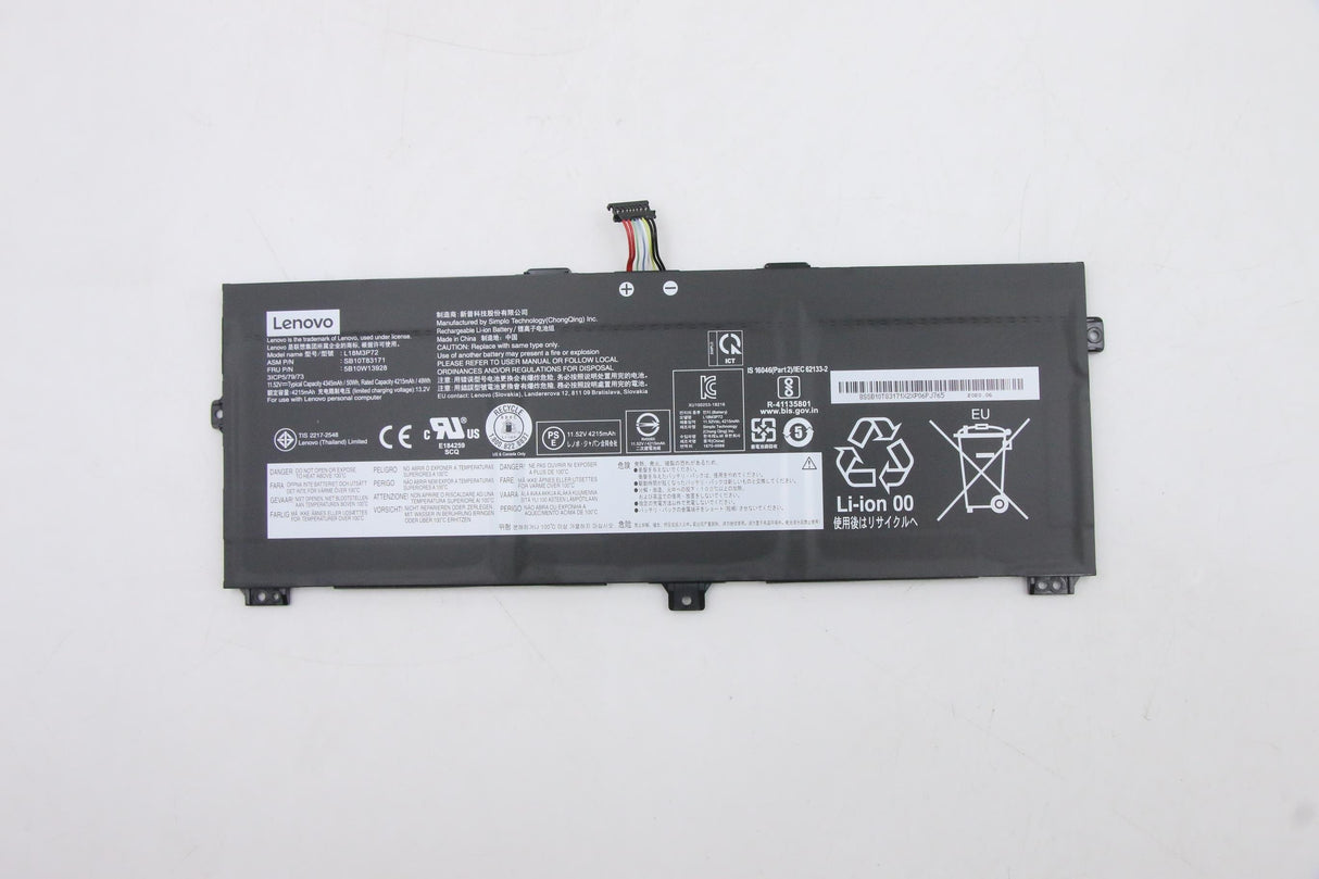 EAN 5704174656128 - Lenovo 5B10W13928 refacción para laptop Batería imagen 1