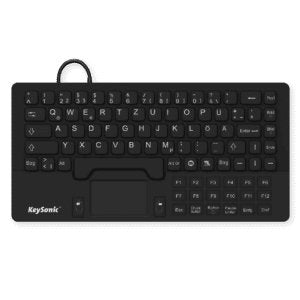 Teclado Alemán Keysonic Ksk-5031in Usb Qwertz Negro