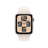 Apple Watch Se, Smartwatch Champagne, Aluminio, 40 Mm, Pulsera Deportiva Polarstern S/M Mxef3qf/A