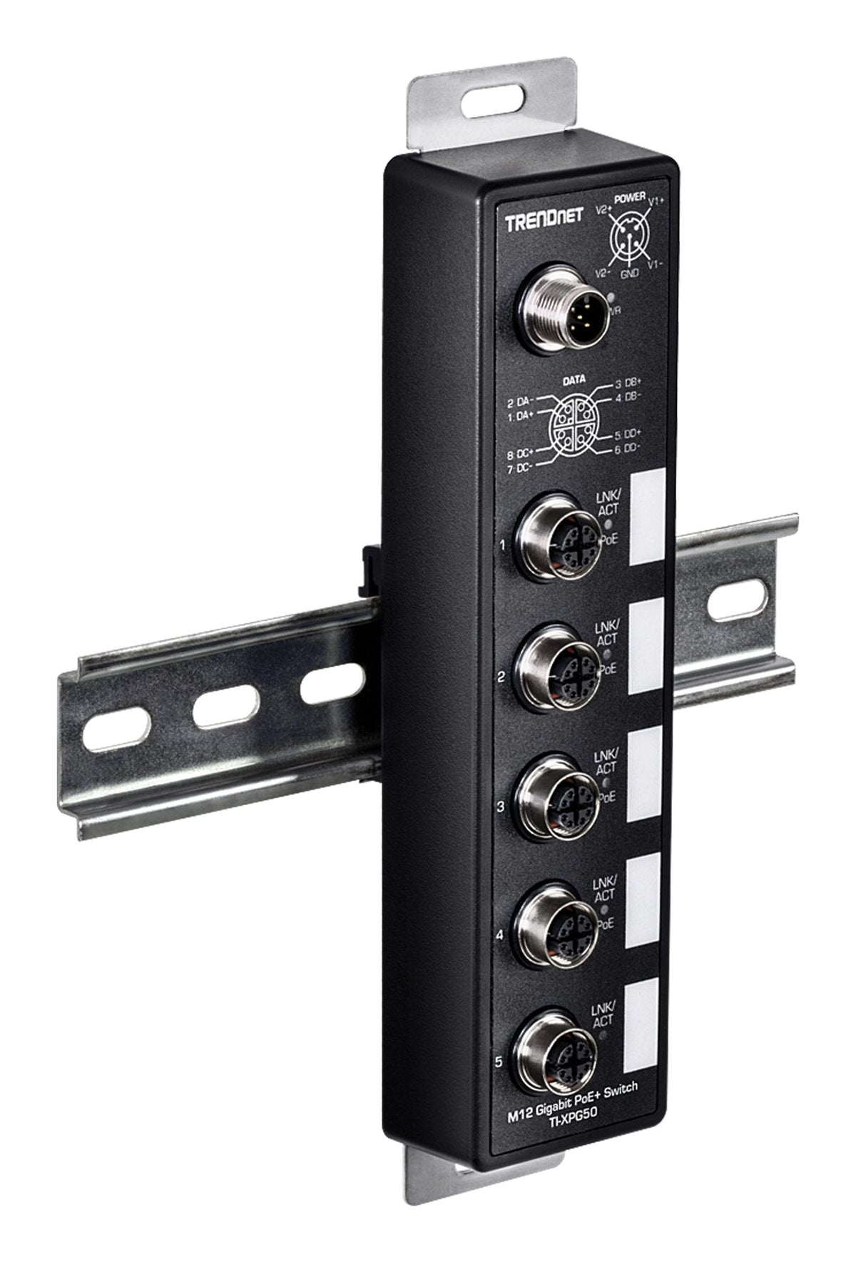 Trendnet Industrial M12 To Rj-45 Ethernet Cable 5m
