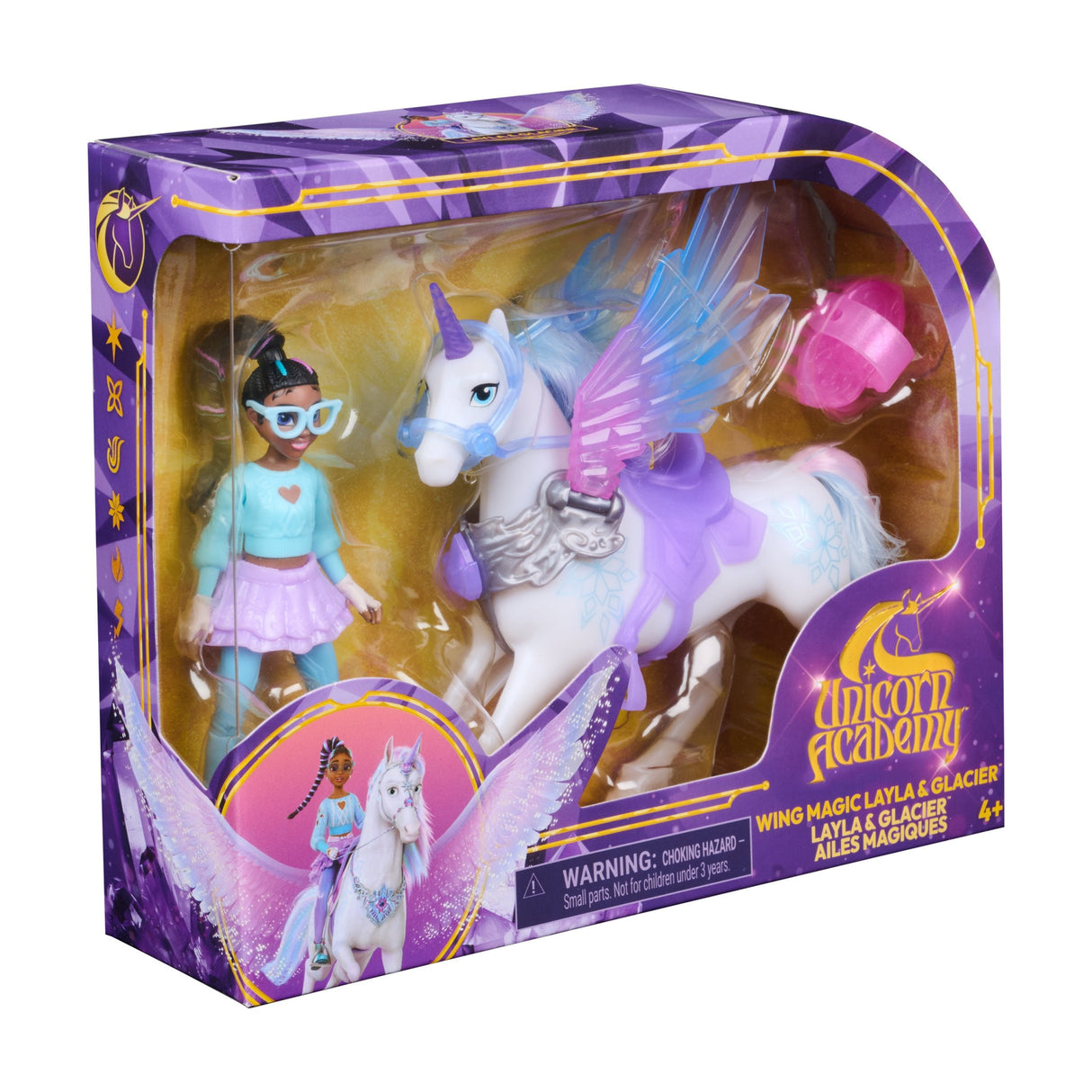 Spinmaster Unicorn Academy - Wing Magic Layla Und Glacier Spielset 6076939
