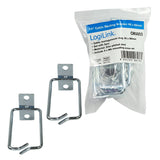 19" Cable Management Bracket 40 X 80 Mm, Steel, 2 Pcs.