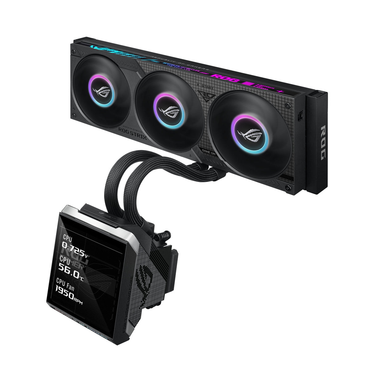 Refrigeración Liquida Cpu  Asus Rog Mrix Slc Iv 360 Argb Lcd Negro