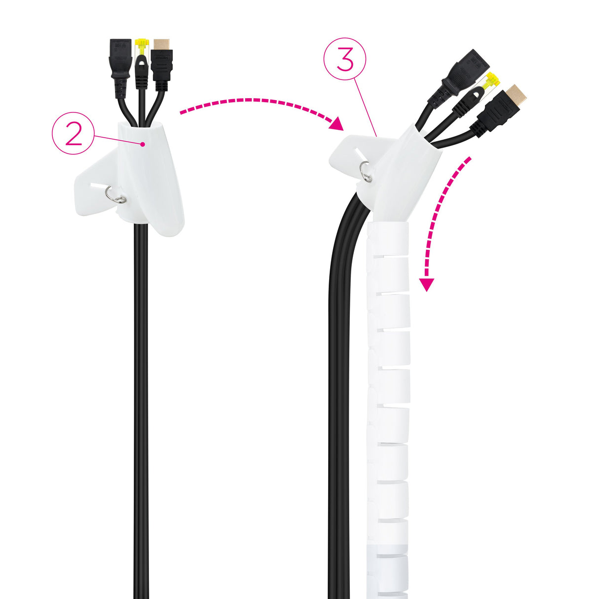 EAN 8433281012431 - Nanocable 10.36.0001-W pasacables 2,5 cm imagen 3