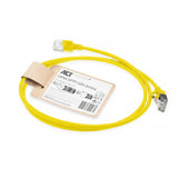 Amarillo 1 Meter Lszh S Ftp Cat6a Slimline Patch Cable Snagless With Rj45 Connectors