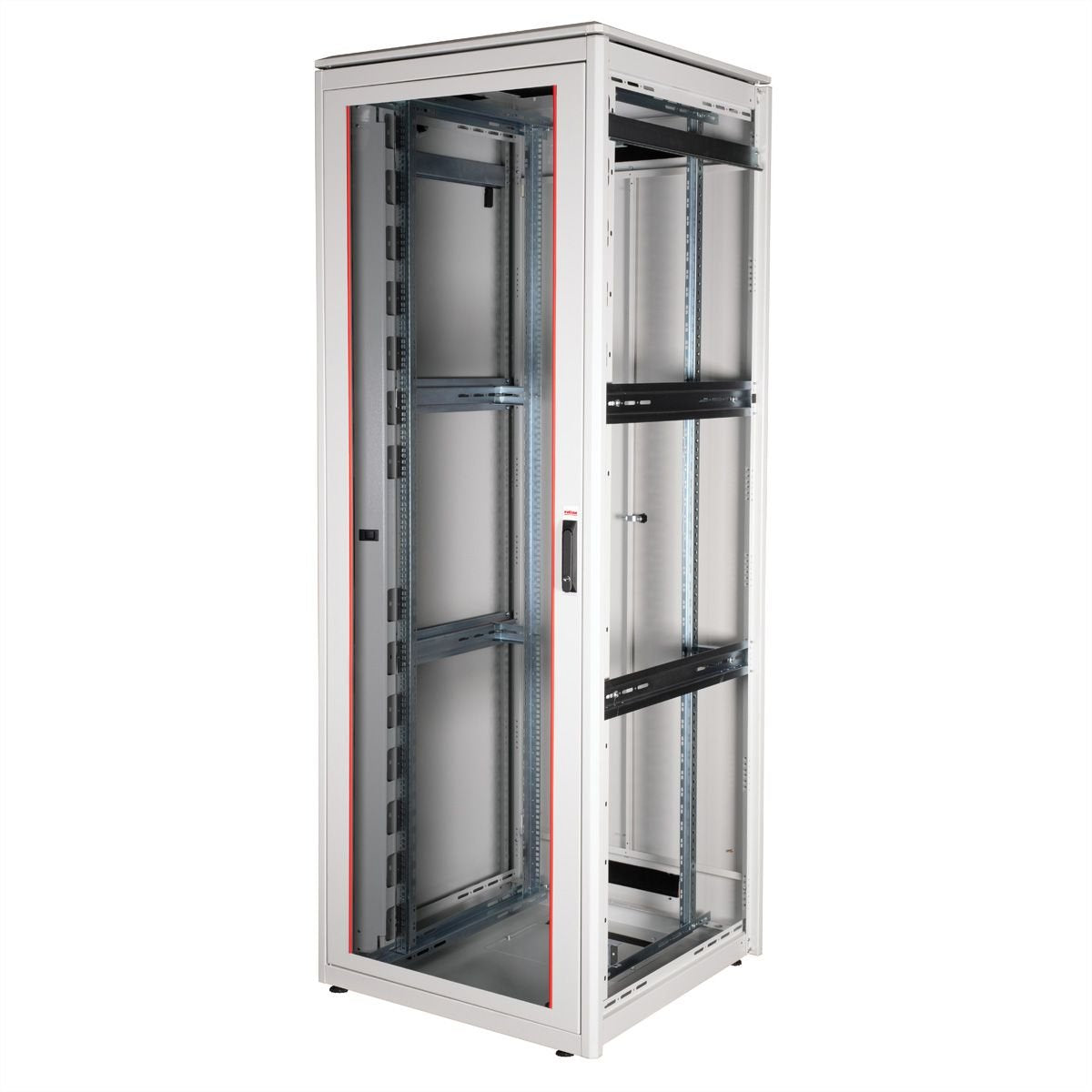 Roline 19-Zoll Netzwerkschrank Pro 47 He, 800x800 Bxt Glastr Grau