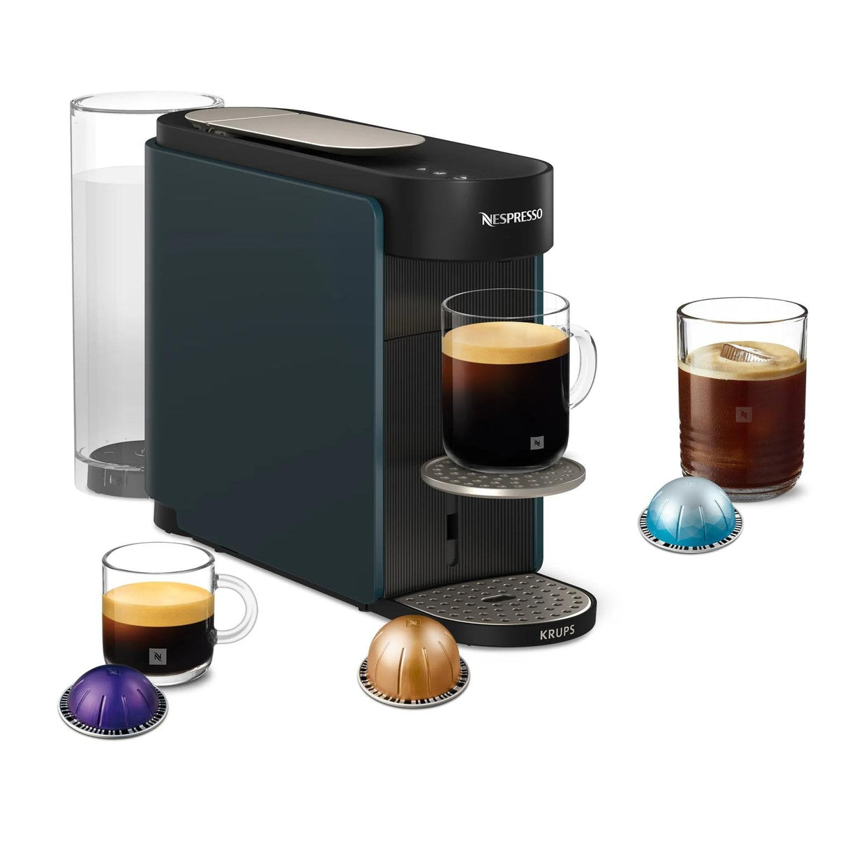 Nespresso Xn 9404 Vertuo Up Ocean Blue              By Krups