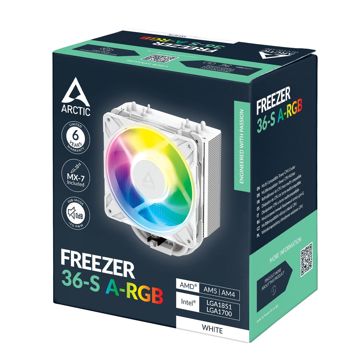 Refrigerador De Cpu Arctic Arctic Freezer 36-S A-Rgb (White) Acfre00199a