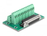 D-Sub 25 Pin Buchse Zu Terminalblock Für Hutschiene