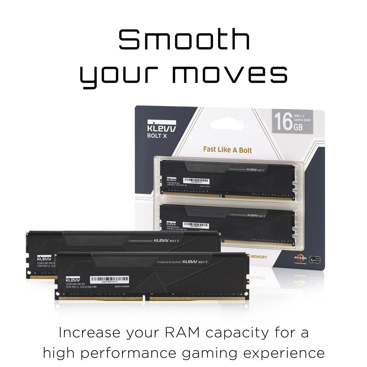 16gb (8gbx2) Klevv 3600 Bolt X