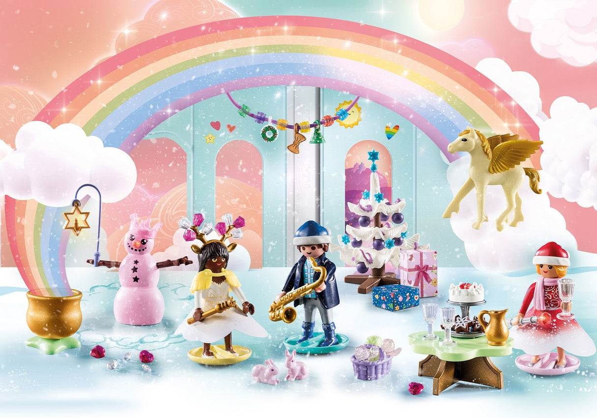 Playmobil 71348 Calendario De Adviento Princesa Mágica "Navidad Bajo El Arcoiris