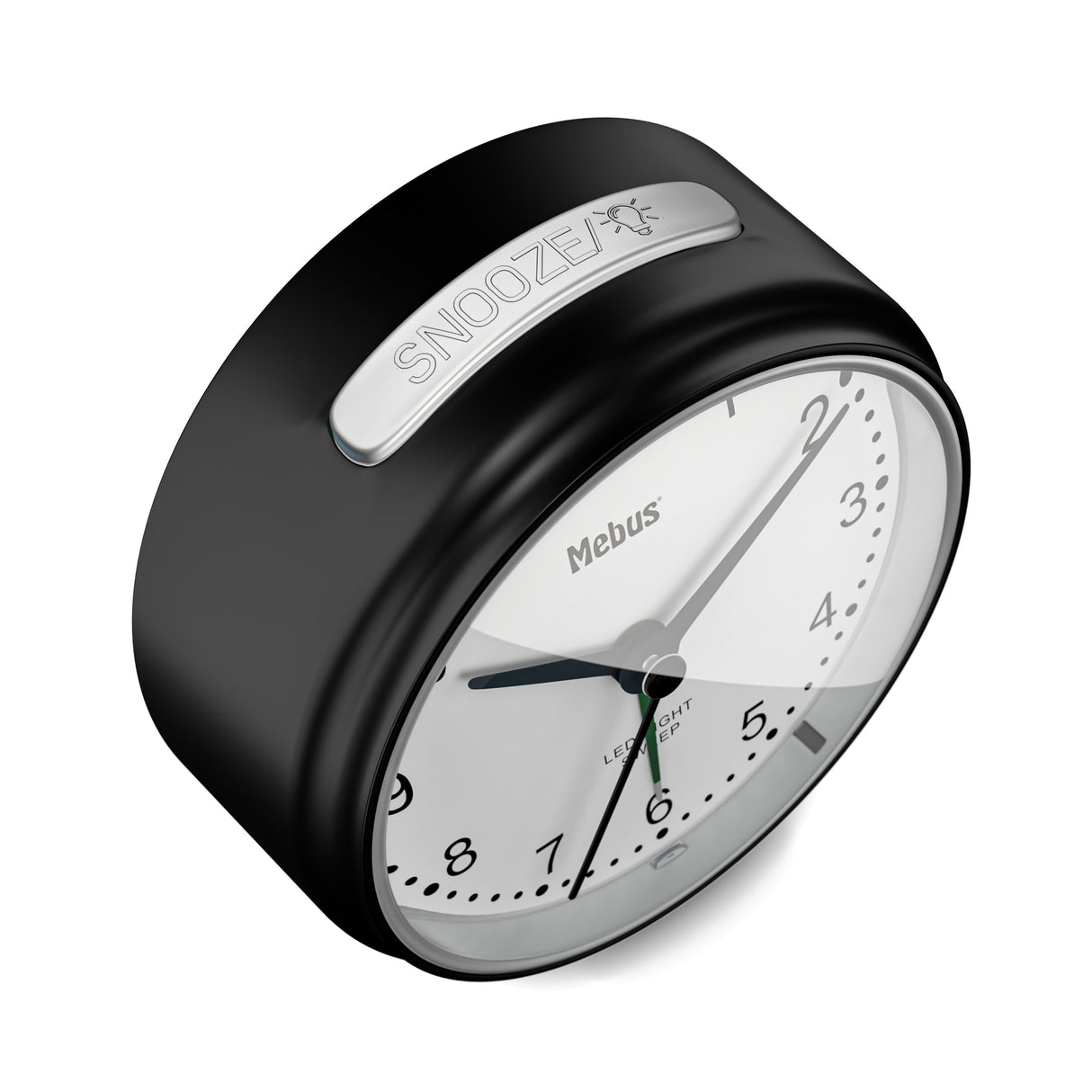 Mebus 25806 Despertador Reloj Despertador Analógico Negro, Blanco