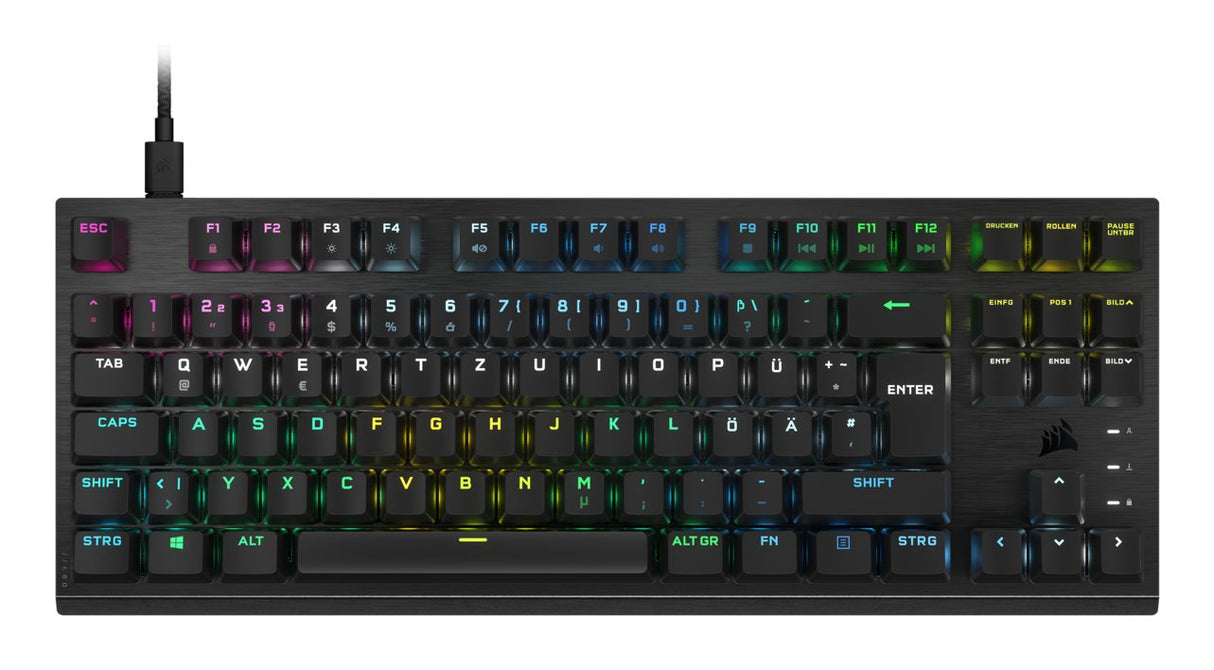Teclado Alemán Corsair K60 Pro Usb Qwerty Negro