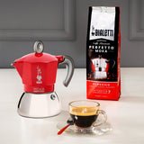 EAN 8006363029247 - Bialetti Moka induction Cafetera italiana 0,1 L Rojo, Plata imagen 4