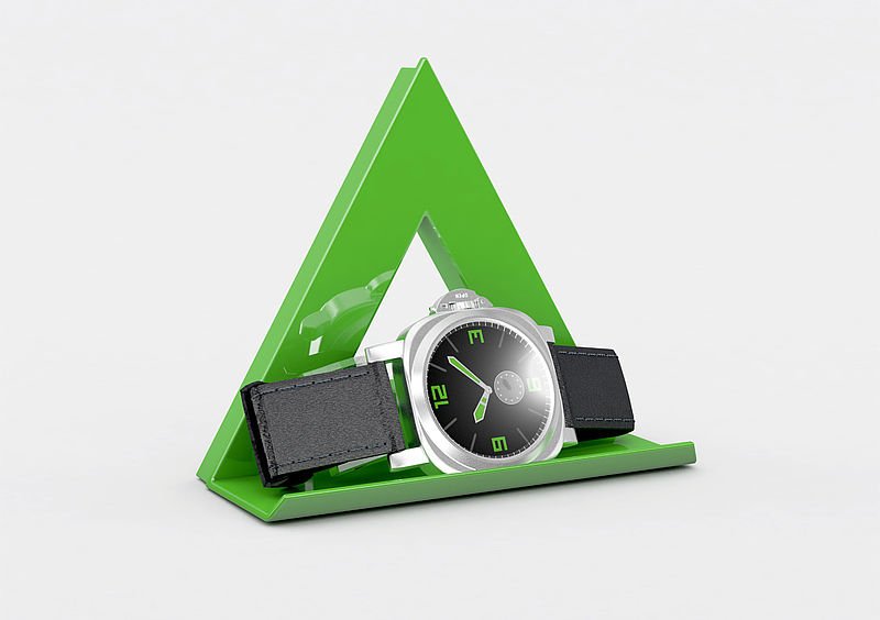 Novus Dahle 95552 Imán Mega Magnet Triángulo Xl 9x9cm C/Bandeja Verde