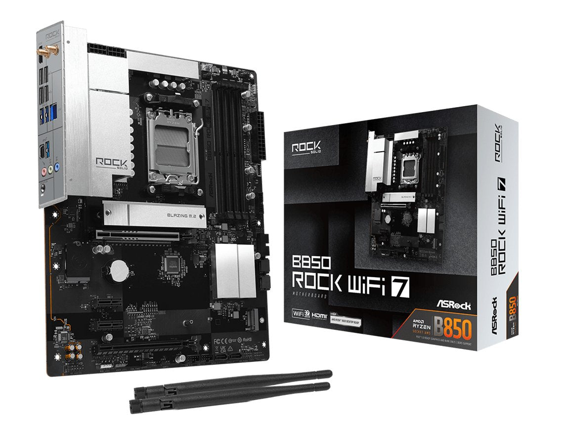 Asrock B850 Rock Wifi 7 Ddr5 Am5 Retail