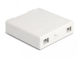 Lwl Anschlussdose Zur Wandmontage Für 2 X Sc Simplex Oder Lc Duplex Weiss