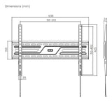 Aisens Soporte Eco Ultra Delgado Para Monitor/Tv 75kg De 37-86, Negro