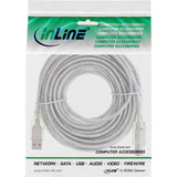 Inline Usb 2.0 Cable Tipo A A B Macho Transparente 10m