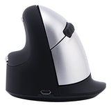 Ratón R-Go He Ergonómico Izquierdo Inalámbrico Grande Negro / Plateado