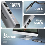 EAN 8595247908698 - Axagon HMC-H3A base para portátil y replicador de puertos Alámbrico USB 3.2 Gen 1 (3.1 Gen 1) Type-C Plat imagen 6