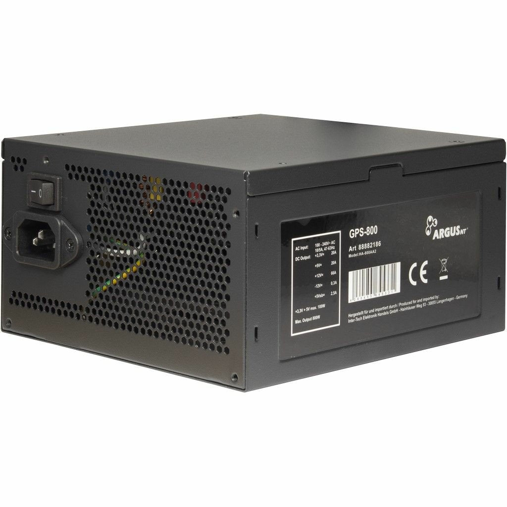 EAN 4260455645331 - Inter-Tech ArgusNT GPS-800 unidad de fuente de alimentación 800 W 20+4 pin ATX ATX Negro imagen 3