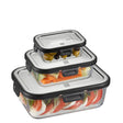 EAN 4006664127998 - GEFU 12799 recipiente de almacenar comida Rectangular Establecer Transparente 3 pieza(s) imagen 1
