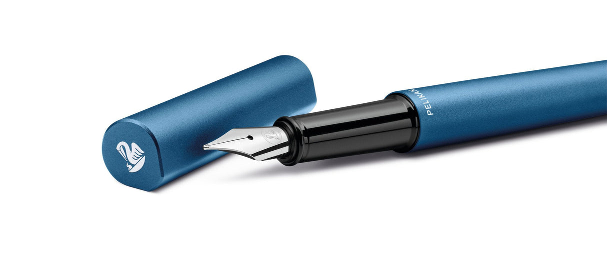 Pelikan Pluma Estilográfica Ineo Elements P6 1 M In Fs Petrol-Azul