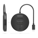 EAN 8435739903308 - AISENS ASDS-2M2N05-BK base de conexión para disco duro USB 3.2 Gen 2 (3.1 Gen 2) Type-C imagen 5