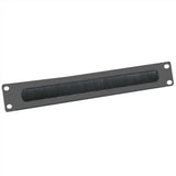 Value 19-Zoll-Cabledurchfhrung 2 He Mit Brstendichtung, Schwarz