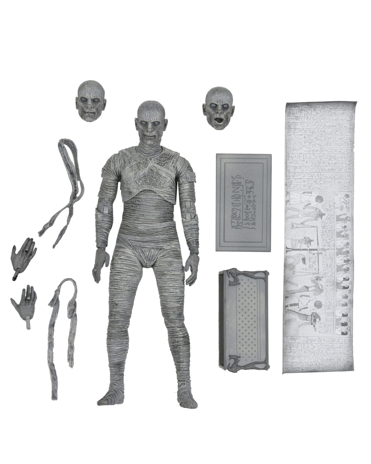 Figura Ultimate Mummy Black And White Universal Monsters 18cm