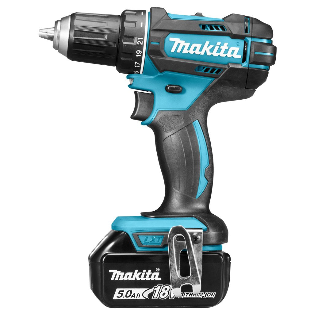 Makita Ddf482rtj Destornillador Eléctrico Y Llave De Impacto 1900 Rpm Negro, Azul